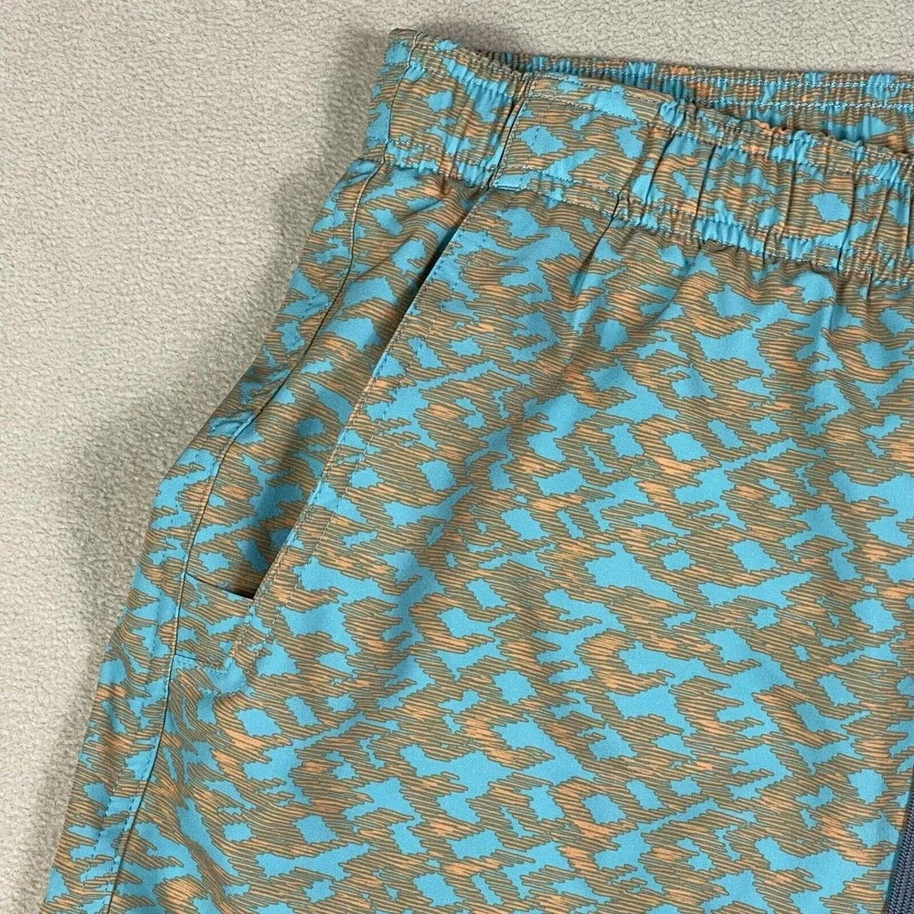 Prana Mens L Swim Trunks‎ Elastic Waist w Drawstring Pockets Lined Multicolor